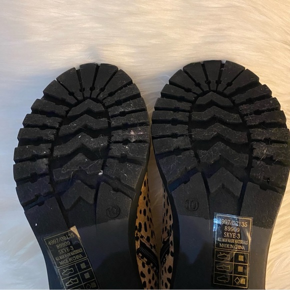 NWT Pierre Dumas Leopard Print Booties Size 10 - Picture 10 of 14